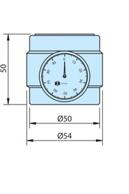 Resim Fett 50mm Vertex Saatli Manyetik Taban Yüksek Hizalama Hp-50Am 