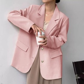 Resim Cassia Salaş Fit Blazer - Toz Pembe / M 