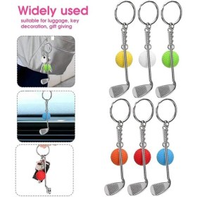 Resim Ayder Timya Gerçekçi Golf Tasarımlı Şık Anahtarlık Kolye Çanta Süsü Golf Keychain (Timya/Go1395) 206635 