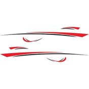 Resim Reedark Karavan Ve Römork İçin Özel Tasarım Vinil Çıkartma - Kırmızı/sarı Seçenekli 35x3cm 