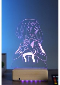 Resim Uraraka Gravity - My Hero Academia 16 Renk Anime Gece Lambası 