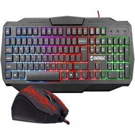 Resim Genel Markalar Everest Kmx86 Olıvıne Usb Gökkuşağı Led Q Klavye+mouse Set 
