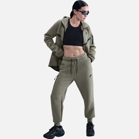 Resim Nike Sportswear Tech Fleece Mid-Rise SS25 Kadın Pantolon 