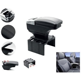 Resim Fiat Linea Uyumlu Bardaklıklı Lüks Kol Dayama Kolçak Siyah İthal. 