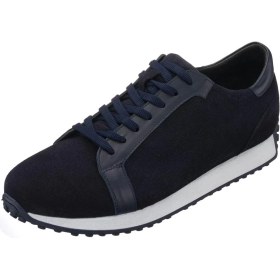 Resim Costo Shoes HKN141 Lacivert Dana Süet Deri Erkek Spor Ayakkabı Hafif Termo Taban Rahat Geniş Kalıp Şık Tasarım 