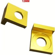 Resim Tongdashop 12mm Altın Motosiklet Arka Çatal Ayarlı Kol Zincir Ayar Plakası Kilogram Kilidi 