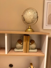 Resim Rustic Acorn Bookends, Nature-Inspired Book Stoppers, Oak Leaf Bookend Set, Woodland Home Decor, Acorn Bookends Set, Oak Leaf Bookends, Acorn Bookshelf, Oak Leaf Bookshelf - Object-3 