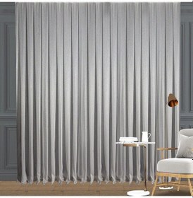 Resim Gümüş Simli İnce Çizgili Tül Perde Normal Pile 1'e 2,5 Pile-gümüş Gümüş 