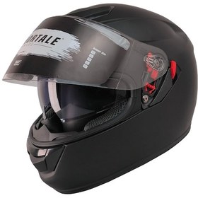 Resim Free M CE Sertifikalı Güneş Vizörlü Full Face Motosiklet Kaskı Mat Siyah 