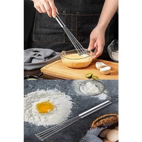 Resim Lumindra Boncuklu Yeni Nesil Ayarlanabilir Paslanmaz Yumurta Pasta Çırpıcısı Orta Boy 