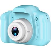 Resim Suofeng Mavi Çocuklar İçin Mini Dijital Fotoğraf Makinesi - 8 Mp, 1080p Video, 28 Komik Çerçeve, Zaman Geçikmeli Fotoğraf + 32g Hafıza Kartı 