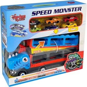 Resim Denisam GD001 Parkurlu Araba Fırlatan Dinazor 