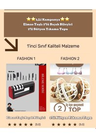 Resim 2'li Set Bıçak Bileyici Ve 2 Adet Sütyen Yıkama Topu Beyaz 