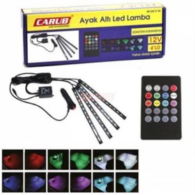 Resim Carub Tiger Marketing Ayak Altı Led Lamba Uzaktan Kumandalı 12v 4'lü 12 Led 