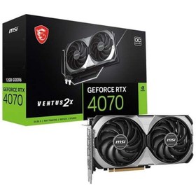 Resim MSI 12GB RTX4070 VENTUS 2X E1 12G OC GDDR6X HDMI-DP PCIE 4.0 
