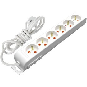 Resim Mutlusan Ri-Tech 6'lı Anahtarlı Ups Çocuk Korumalı Grup Priz 2 Metre Beyaz 