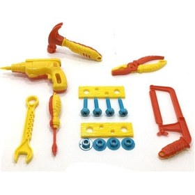 Resim 16 Parça Oyuncak Tamirat Tadilat Seti Takımı Tamir Oyuncakları 