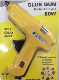 Resim Silikon Tabancası Sıcak Silikon Tabancası 60 Watt+5 Mum Tudor 