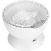 Resim Zuomee Beyaz Okyanus Dalgası Prksiyonlu Çok Renkli Gece Lambası ve Mini Müzik Çalar (Yurt Dışından) 