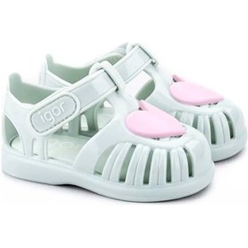 Resim Mınt Yesılı Sandalet Kız Çocuk İgor S10310 Tobby Gloss Love Igor 026-menta Null Mint 