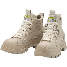 Resim Oxford Klasik Kadın 1622064 Buffalo Aspha Nc Mıd - Vegan Nubuck - Beige Bej 