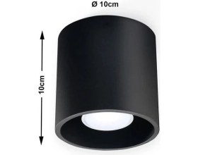 Resim 11 x 10 Cm, Metal Kasa, GU10 Duy Sıva Üstü Tavan Armatürü, Dekoratif Metal Tavan Aplik (Ampul Hariç) 