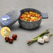 Resim Emsan Perge Döküm Derin Tencere - 24 cm 