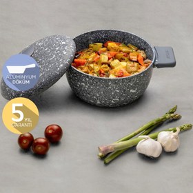 Resim Emsan Perge Döküm Derin Tencere - 24 cm 
