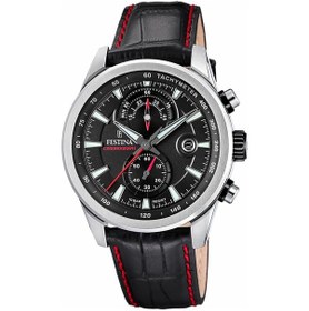 Resim Festına F20695/6 Tımeless Chronograph Erkek Kol Saati Siyah 