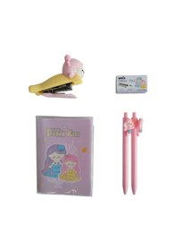 Resim Umix Little Mermaid Küçük Deniz Kızı Kırtasiye Zımba Seti 5 Parça Bordo 