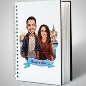 Resim Güzel İstanbul ve Aşkımız Karikatürlü Defter 