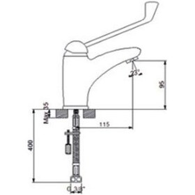 Resim Newarc Clinic Lavabo Bataryası 126521 