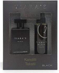 Resim Tiaras Black Edt Parfüm 100 ml Him Body Mist Edc 150 ml 