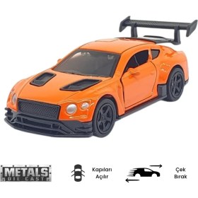 Resim Vardem Çek Bırak Metal Küçük Arabalar 8 cm - 6411A - Turuncu 