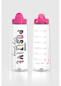 Resim Renga Lidya Positive Desen 730 Ml Tritan Matara 912035 Fuşya Fuşya 