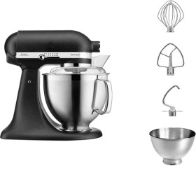 Resim Allians Güçlü 4,8l Stand Mikser, Şık Siyah Renk, Çok Amaçlı Kullanım 