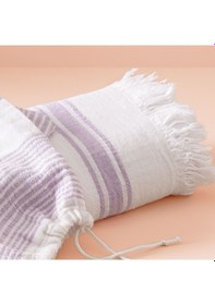 Resim Taç Butik Pamuk Alaçatı Keseli Peştamal Lila 000000001500222397 Lila 