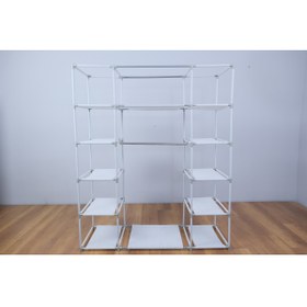 Resim Imperial Star Bez Dolap Plastik Profilli 12 Raf 60cm Askı Portatif Dolap 