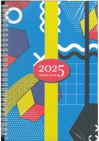 Resim Özkan 2025 Spir. Sert Kap.haftalık Akademik Ajanda 17x24 Mavi Çok Renkli 