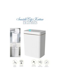 Resim Loremp Otomatik Çöp Kutusu Sensörlü Banyo Çöp Kutusu Mutfak Çöp Kutusu Beyaz 12 Lt İlk Yerli Üretim Beyaz 