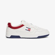 Resim Tommy Hilfiger Jeans Cupsole Leather Erkek Beyaz Spor Ayakkabı 