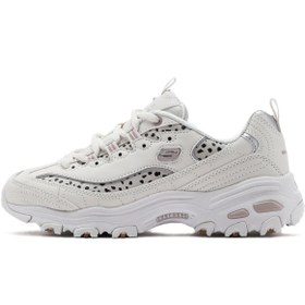 Resim Skechers D'Lites Wildcats Memory Foam Womens Sneaker Hafızalı Taban Kadın Günlük Spor Ayakkabı Krem 