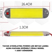 Resim Araç Tavan Aydınlatma Power Beyaz Led Lamba Vidalı Model 1 Adet 