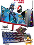 Resim DMC N298 (PUBG,GTA 5) Ryzen 5 3600,32gb Ram,512gb Ssd,4gb Rx550,23'8 Oyuncu Masaüstü Bilgisayar 