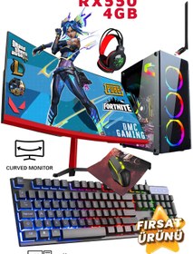 Resim DMC N298 (PUBG,GTA 5) Ryzen 5 3600,32gb Ram,512gb Ssd,4gb Rx550,23'8 Oyuncu Masaüstü Bilgisayar 
