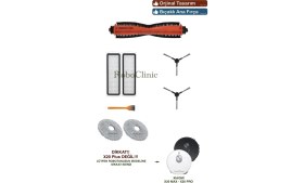 Resim Roboclinic Xiaomi Robot Vacuum X20 Max Robot Süpürge ile Uyumlu Bıçaklı Yedek Ana Fırça, Yan Fırça, Hepa Filtre, Mop - 8 Parça 