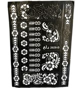 Resim pazariz Kına Geçici Dövme Deseni Kalıbı Kına Şablonu 2028-d 