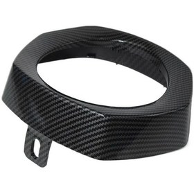 Resim Tongdashop Honda Giorno125 Abs Karbon Fiber Desenli Ön Far Koruma Kapağı Aksesuarı 