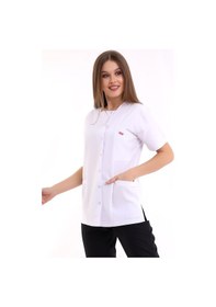 Resim Kare Yaka Kadın Tek Üst - 171 Beyaz-6011 