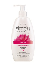 Resim Avon Simply Delicate Gentle With Chamomile Papatya ve Cadı Fındıklı Genital Bölge Temizleyici 300 ML 